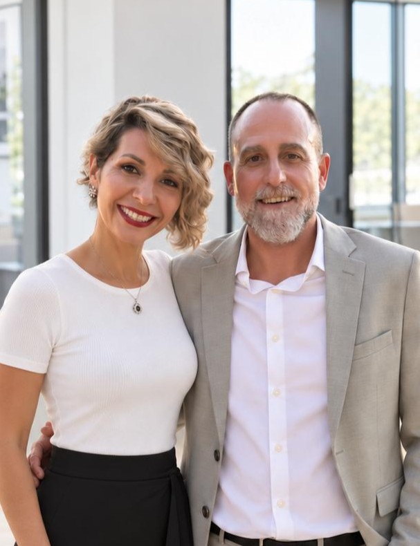 Juana e Ignacio, socios fundadores de Inmonavale